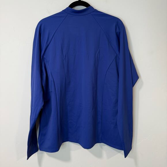 Coolibar Women's Escalante Zip Rash Guard Swim Top Blue UPF 50 Plus Size 2X NEW - Picture 8 of 10